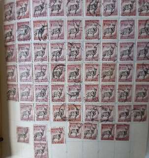 SA Union & RSA 1935-65 approx 80 pages of used singles