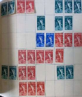 SA Union & RSA 1935-65 approx 80 pages of used singles