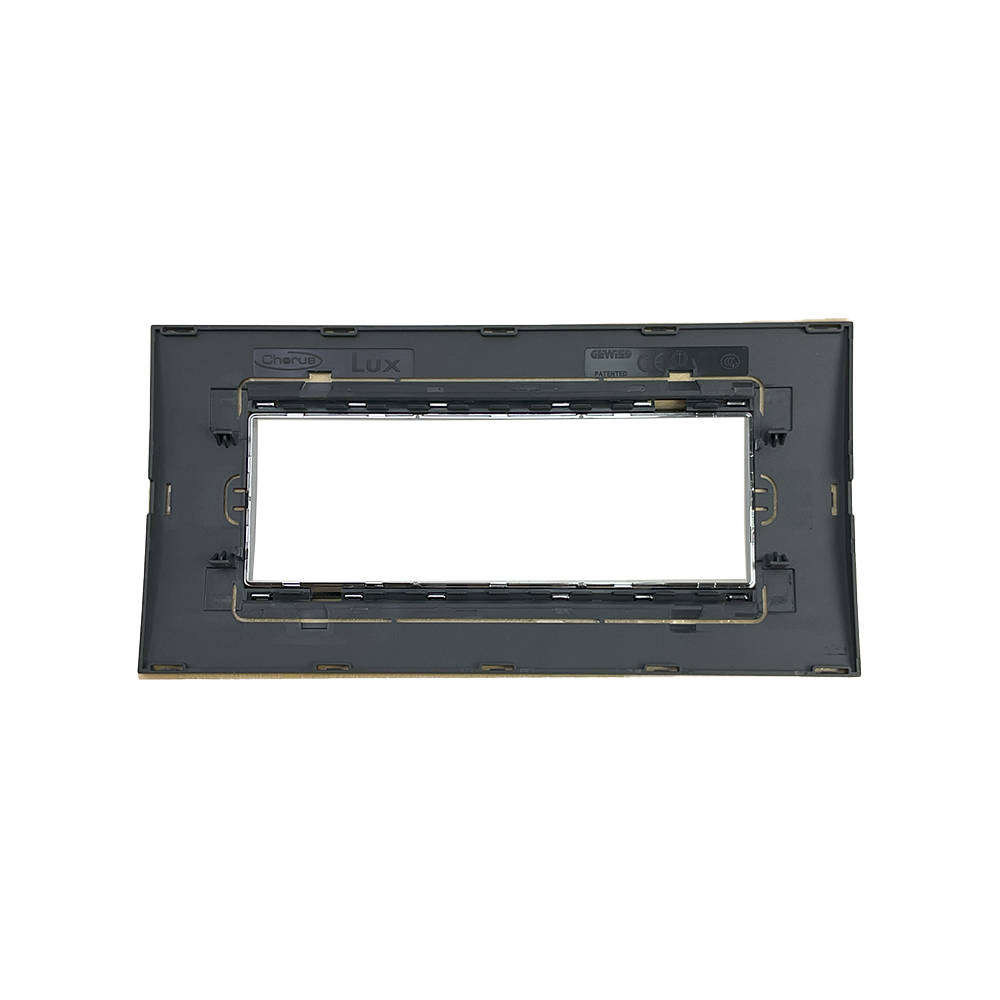 CHORUS LUX 6-GANG COVER PLATE MAPLE WOOD