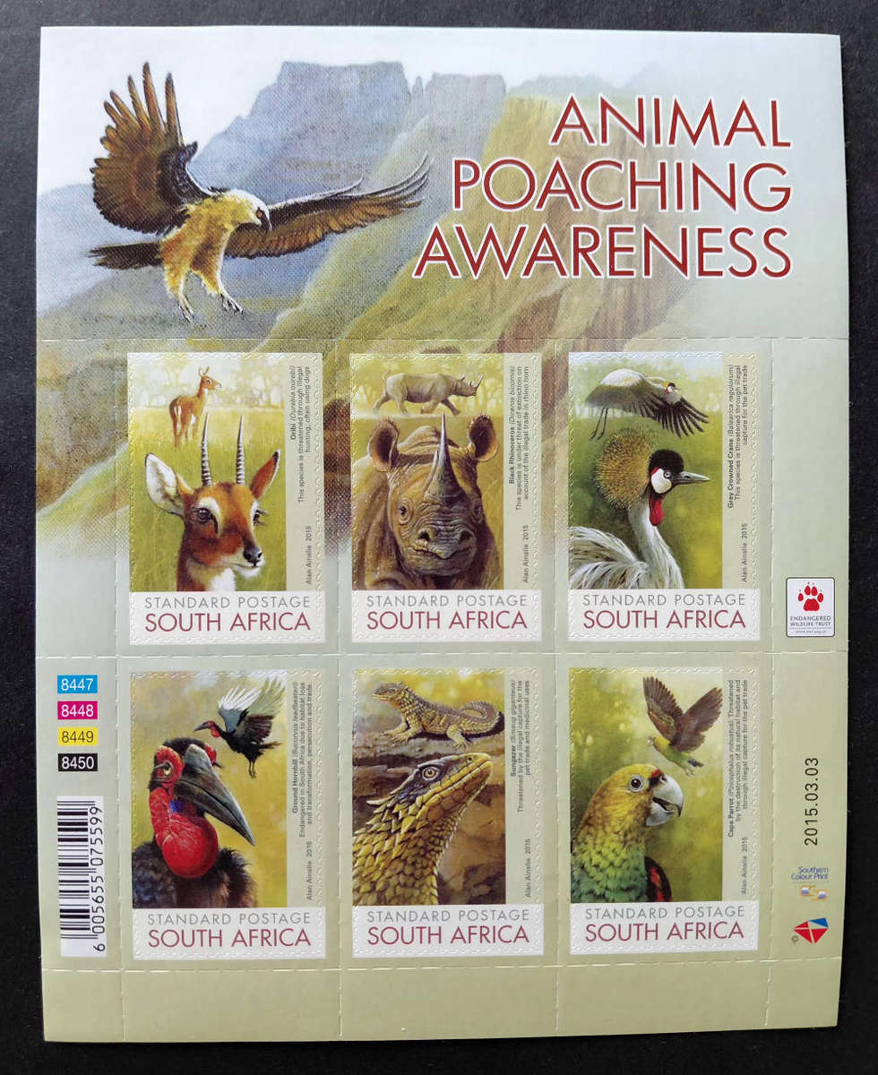 2015 Animal Poaching Awareness M/S  MNH