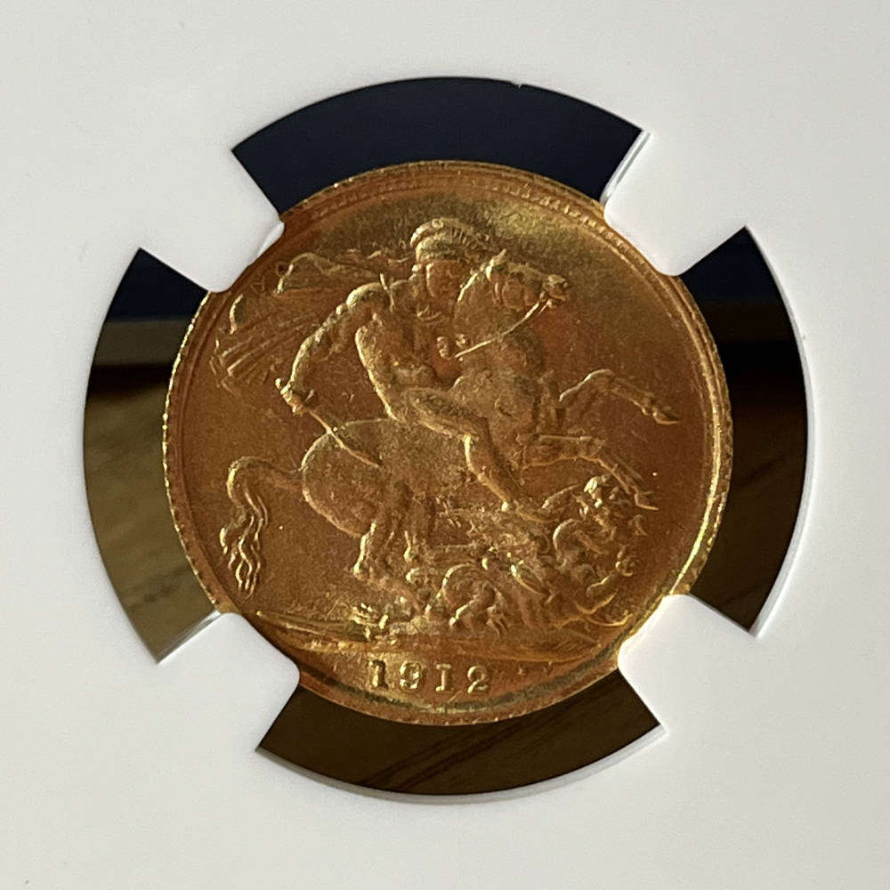 FULL 1912 sovereign - gold coin