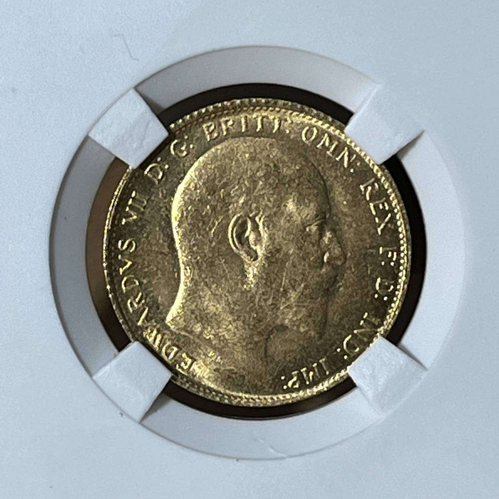 FULL 1910 sovereign - gold coin