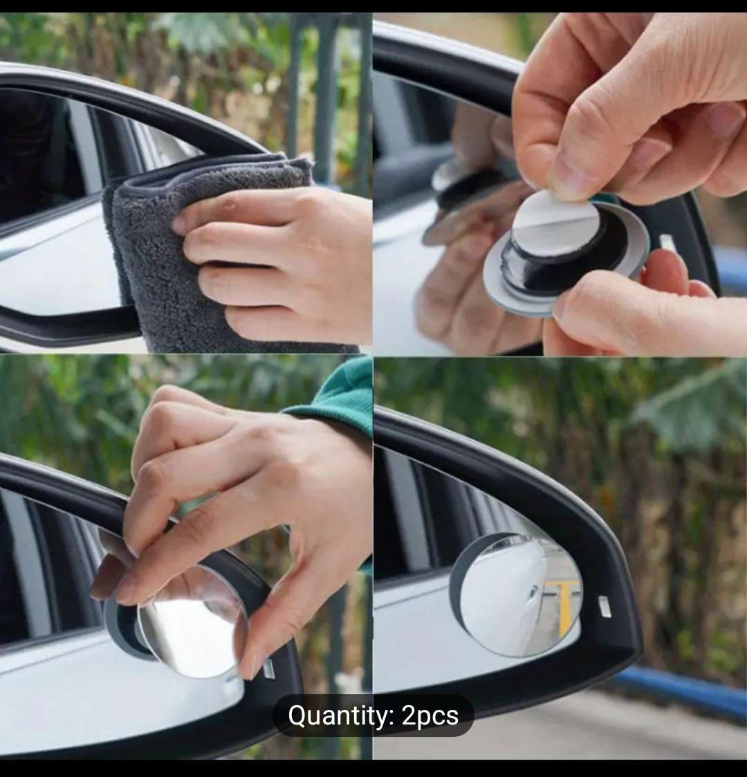 2pcs Car Rearview Mirrors Blind Spot