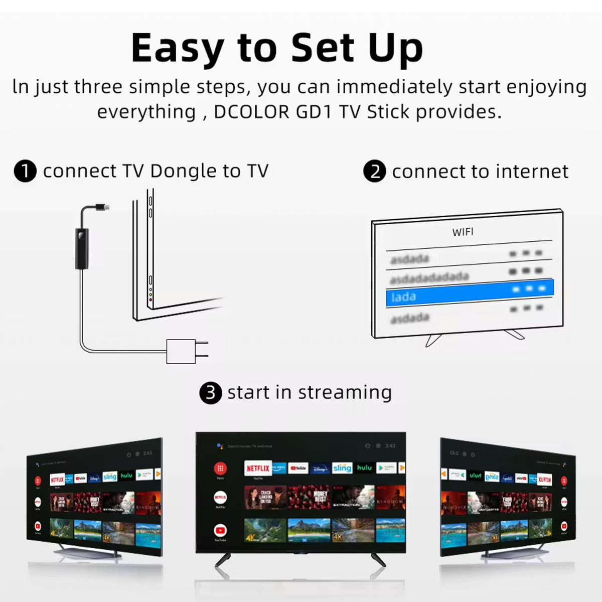 ULive GD1 TV Box, 4K,  Netflix, DSTV, Disney, Showmax, Google Certified