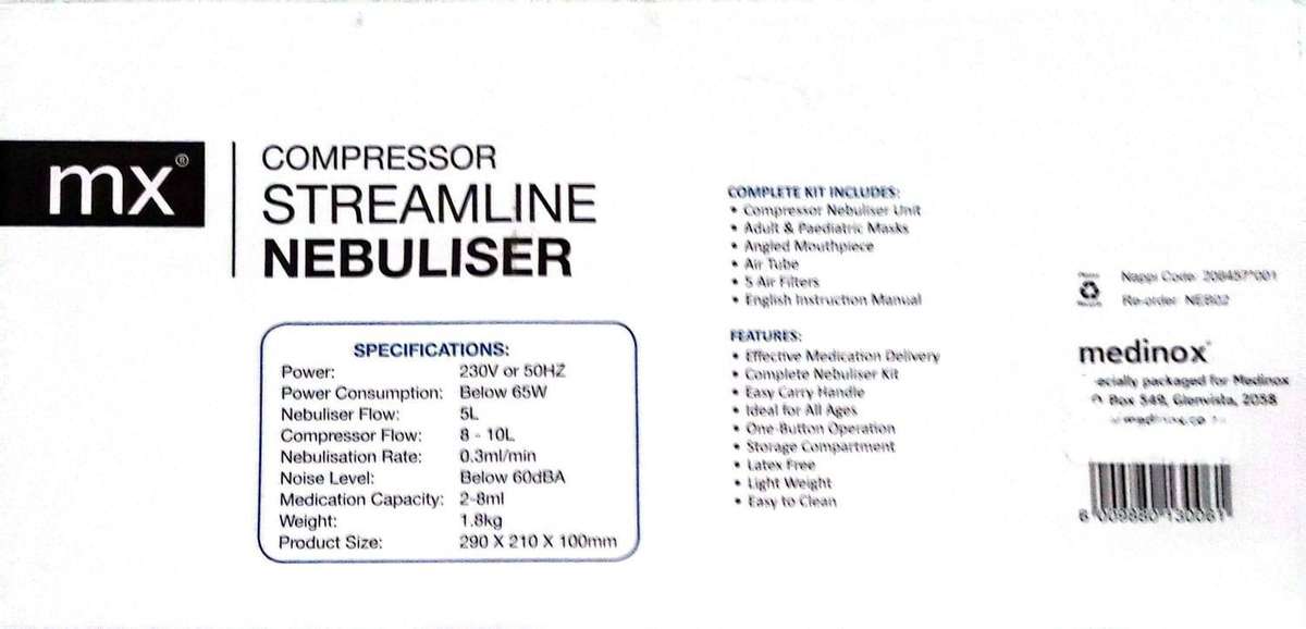 MX Streamline Compressor Nebuliser