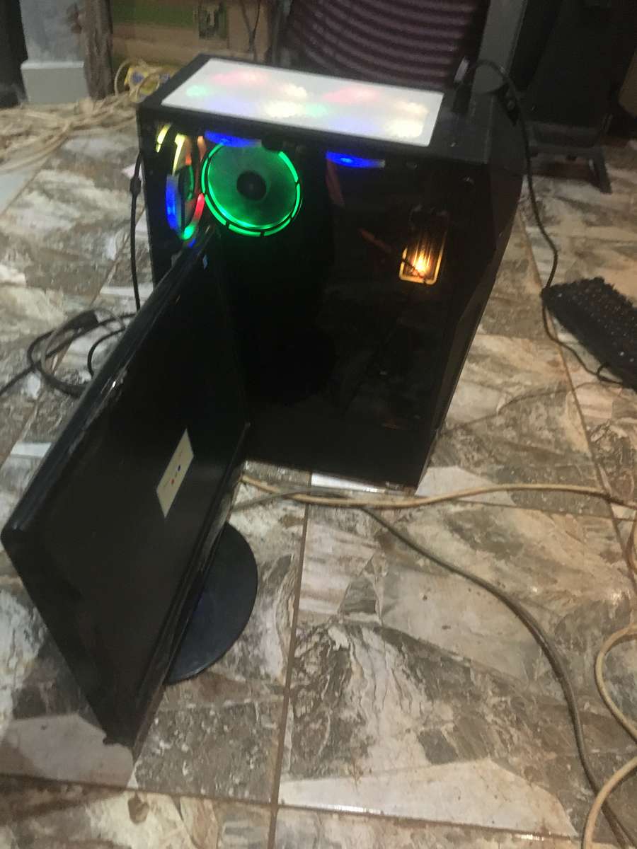 ARMAGGEDDON TRON HOLO -5 ATX GAMING CASE - BLACK CHASSIS