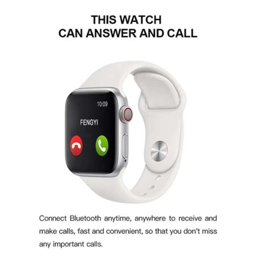 T500 Smartwatch and Fitness Tracker - White