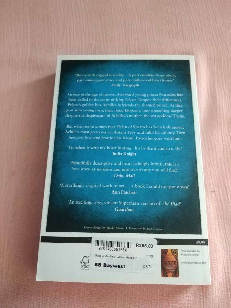 Madeline Miller The Song Of Achilles