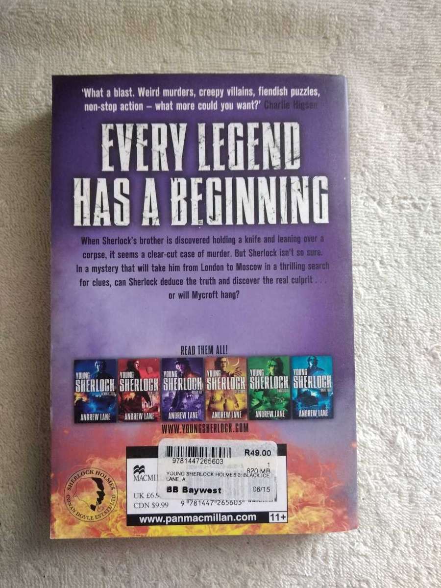 Andrew Lane Young Sherlock Black Ice