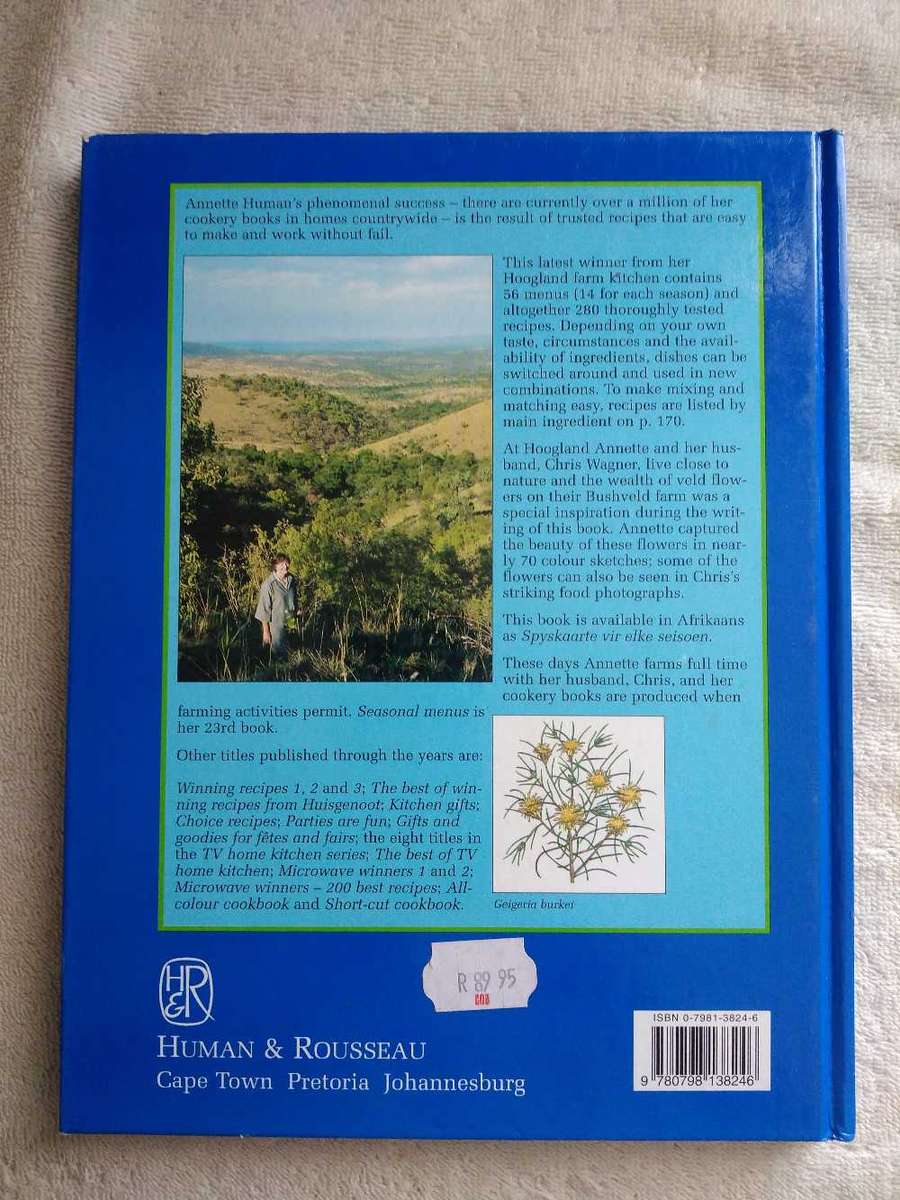 Annette Human Seasonal Menus