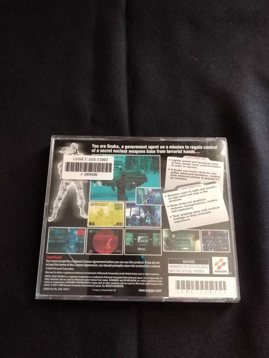PC Game Metal Gear Solid