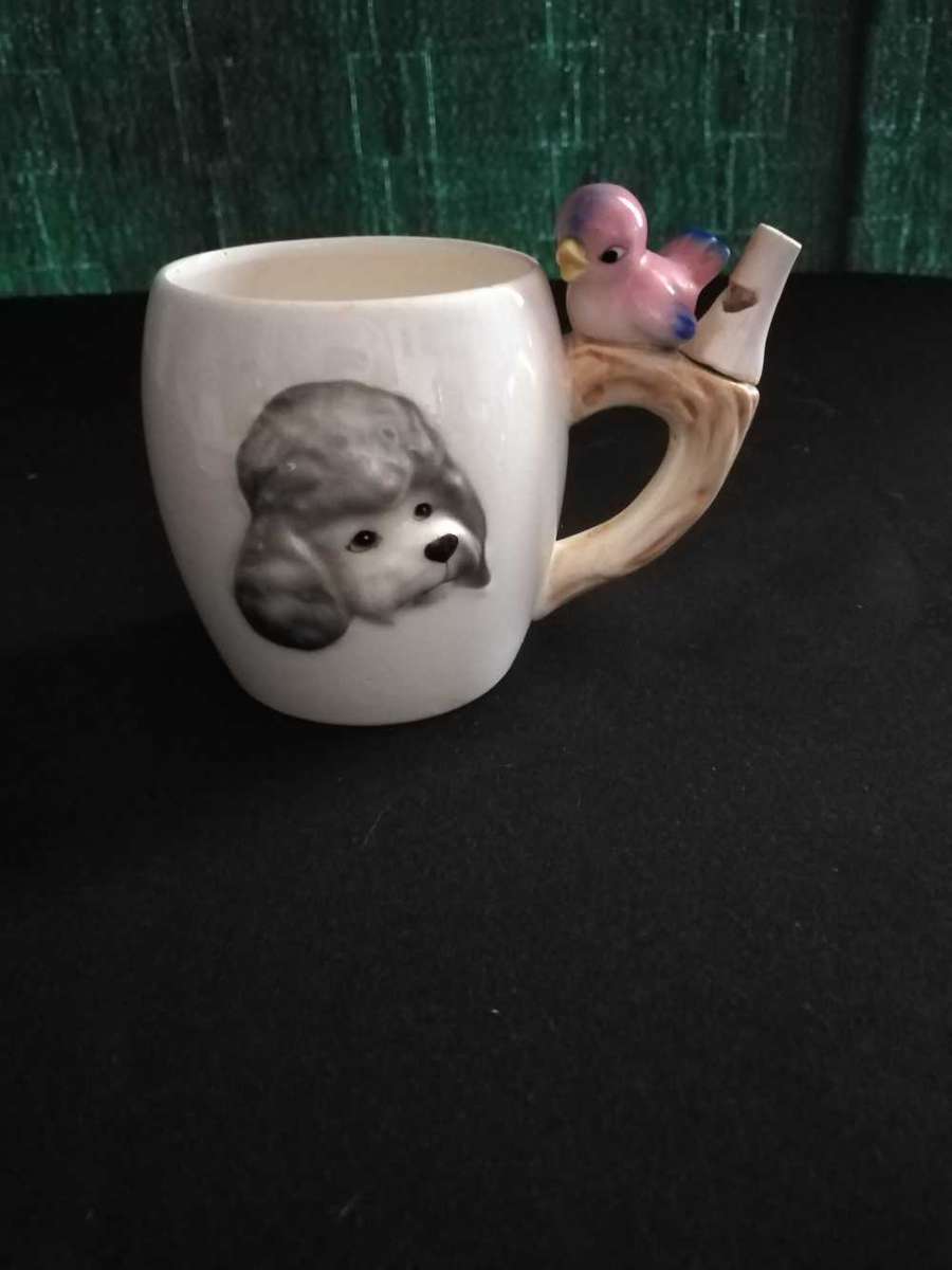Poodle themed Bird Whistle Mug