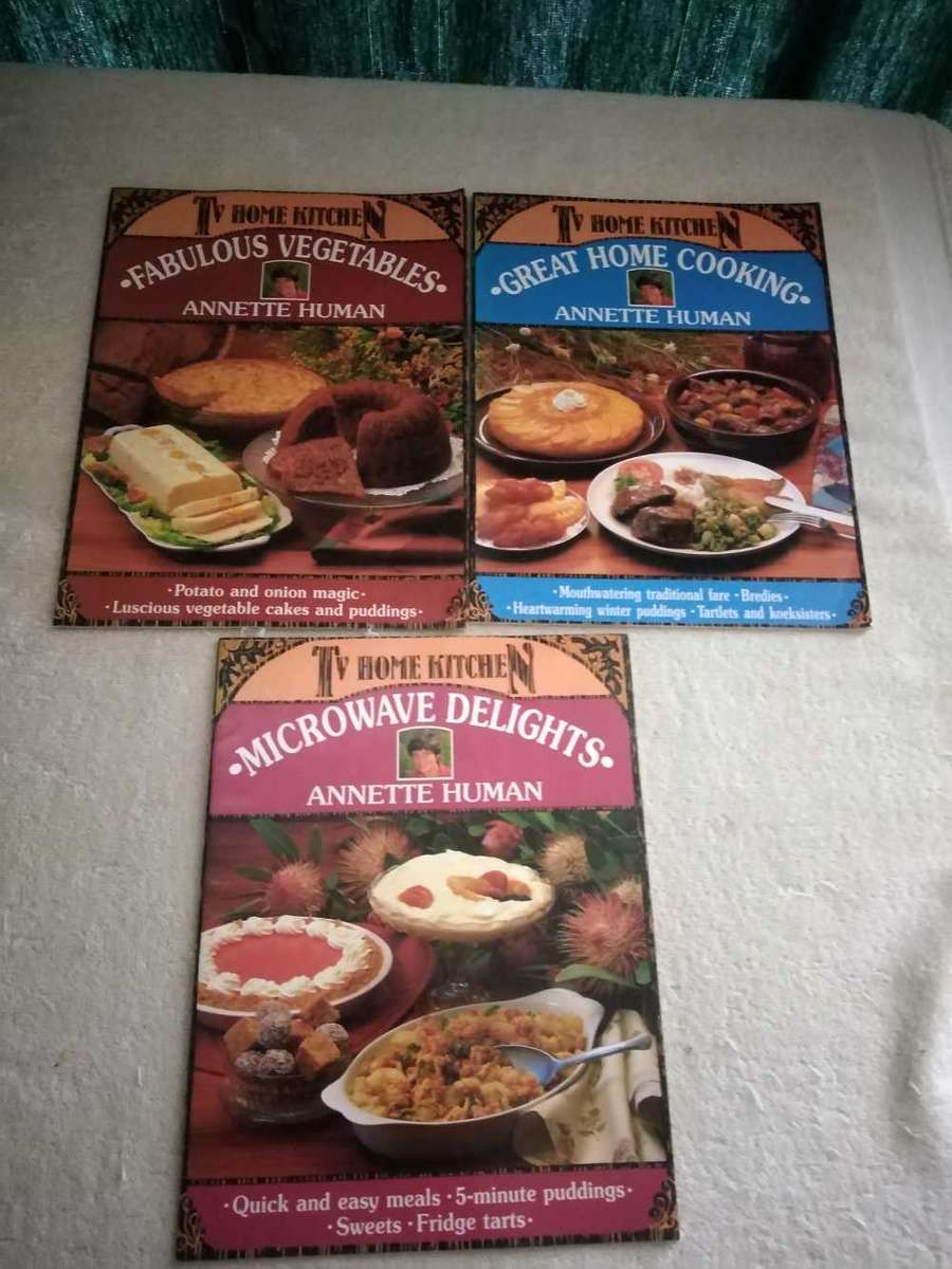 Annette Human TV Home Kitchen set of 3 books