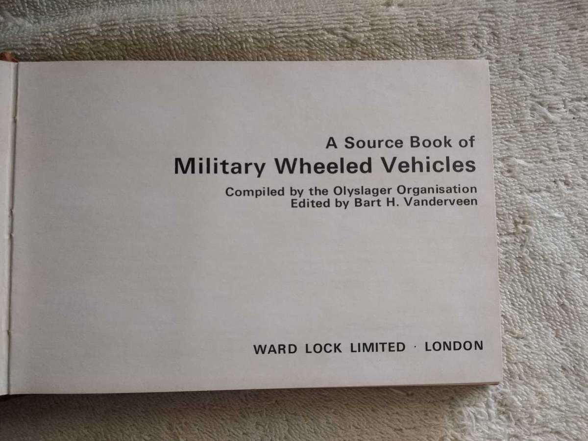 A Source book of Military Wheeled Vehicles Compiled by the Olyslager Organization