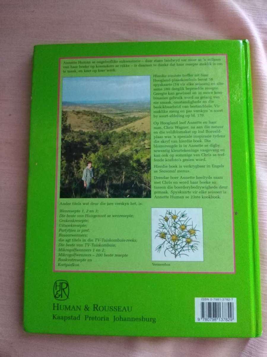 Annette Human Spyskaarte vir elke seisoen