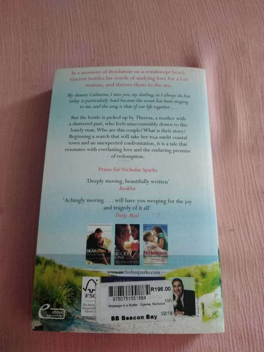 Nicholas Sparks Message in a Bottle