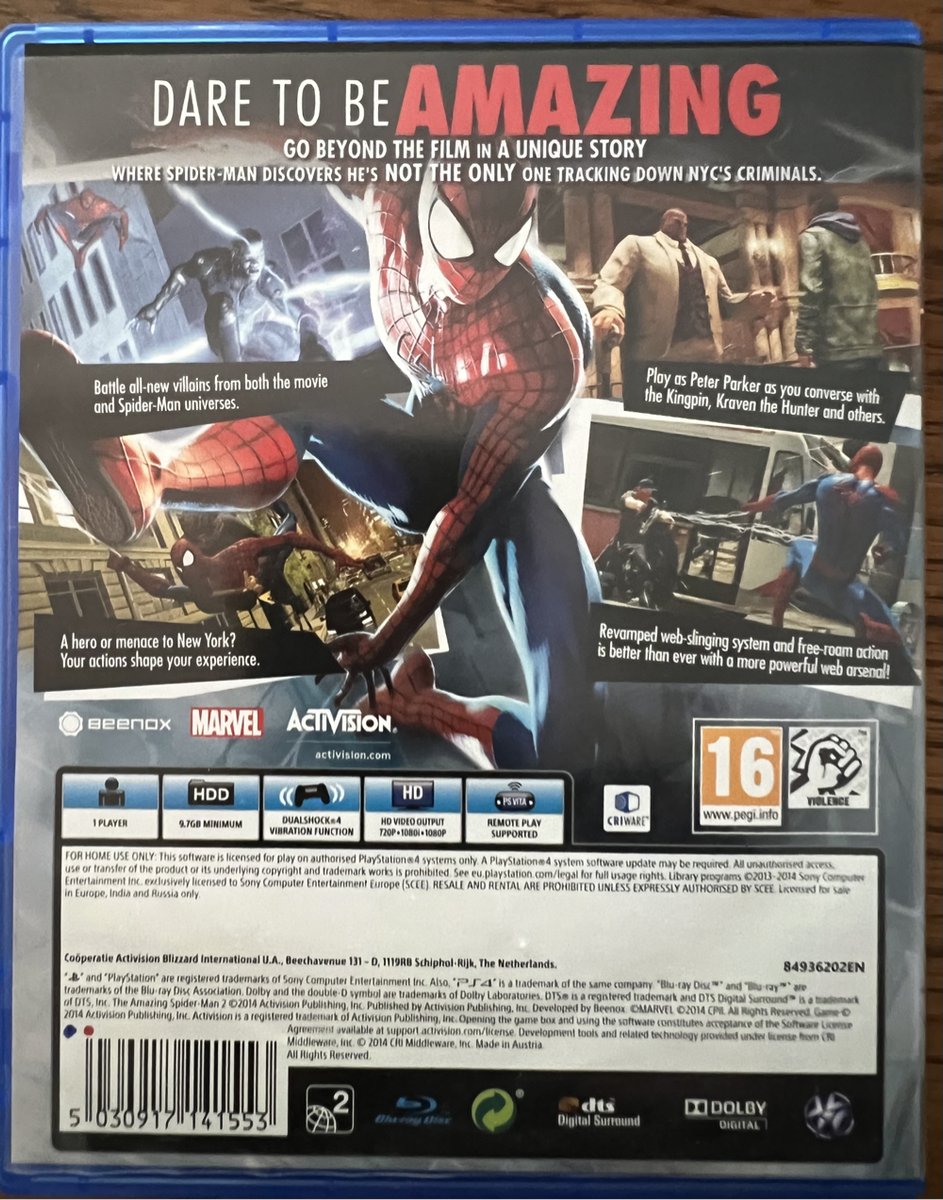 The Amazing Spider-Man 2 PS4