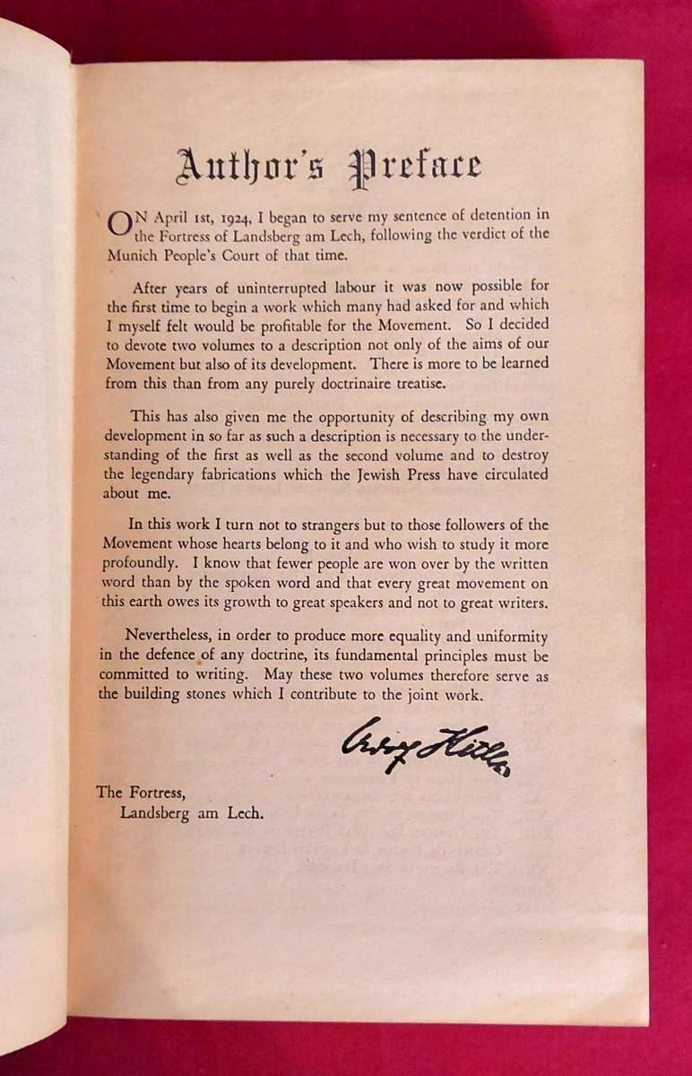 Mein Kampf - Adolf Hitler - (1939 English Translation)