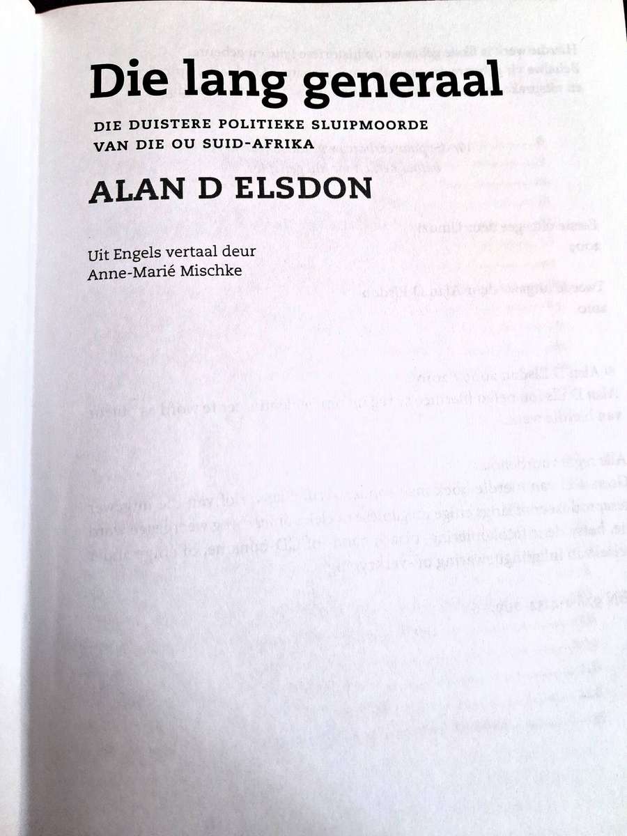 Die lang Generaal - Alan D Elsdon (2010, 2nd Edition)