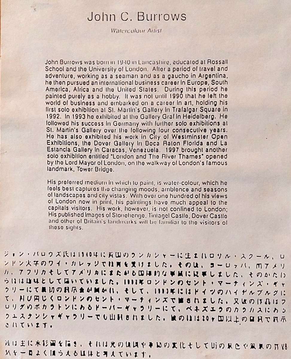 Limited Edition Print of a Watercolour Painting of Stonehenge - John Burrows (Signed & no. 27/950)