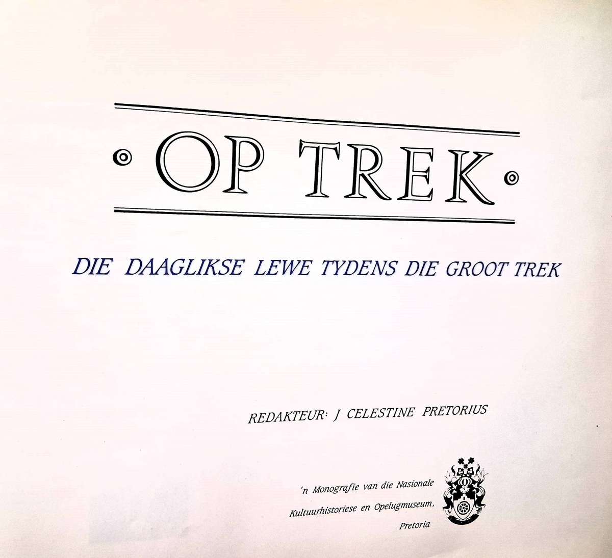 Op Trek  Scripta Africana (1988, 1st Edition, With A1 Poster)