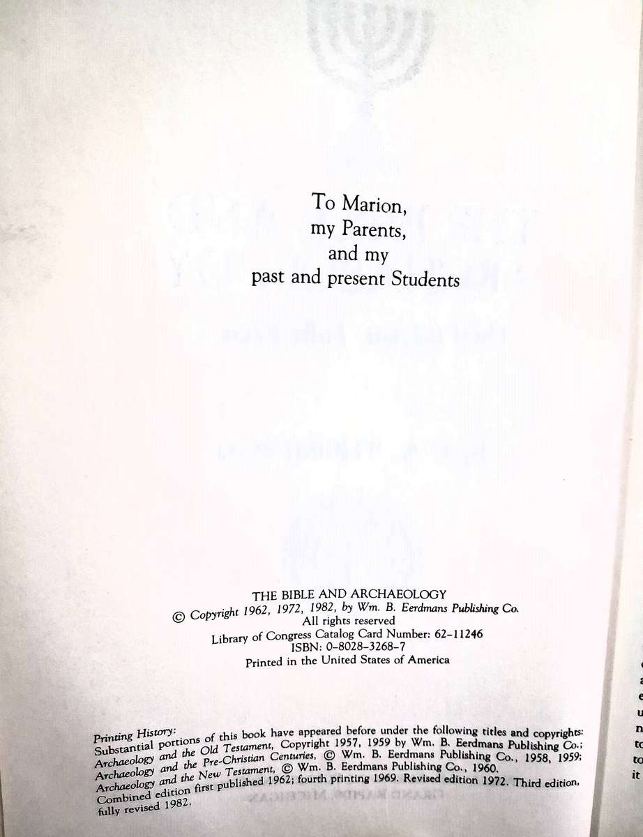 The Bible and Archaeology - J A Thompson (1982, 3rd Edition)