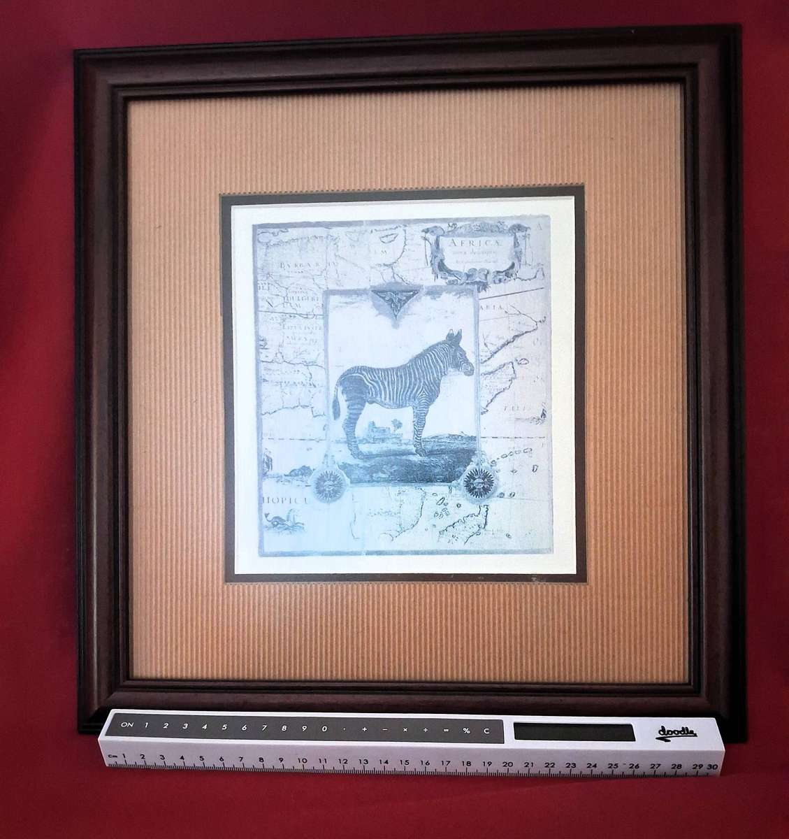 Set of 4 Framed Animal Prints  Professionally Framed  Very Good Condition