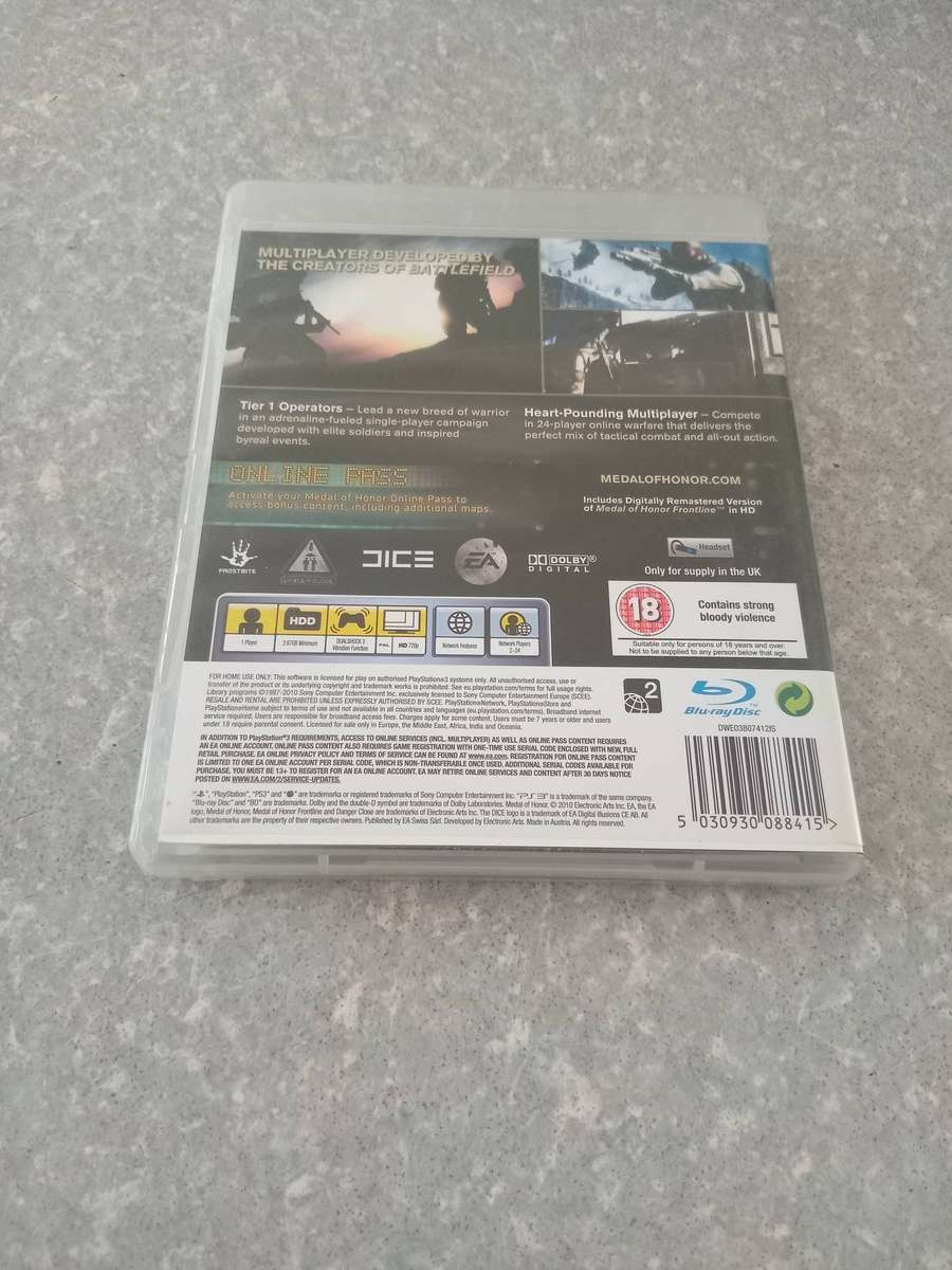 PS3 Medal Of Honor