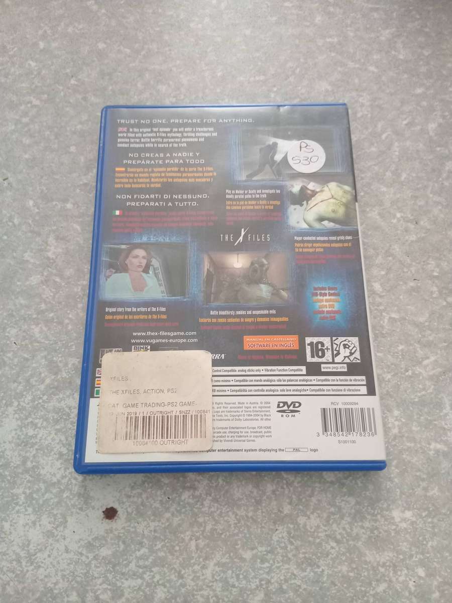 PS2 The X-Files Resist or Serve
