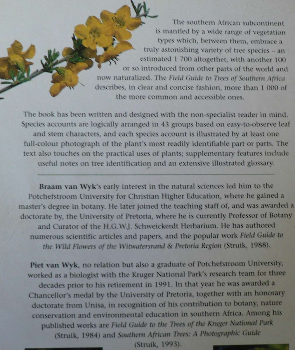Field guide to the trees of Southern Africa by van Wyk and van Wyk