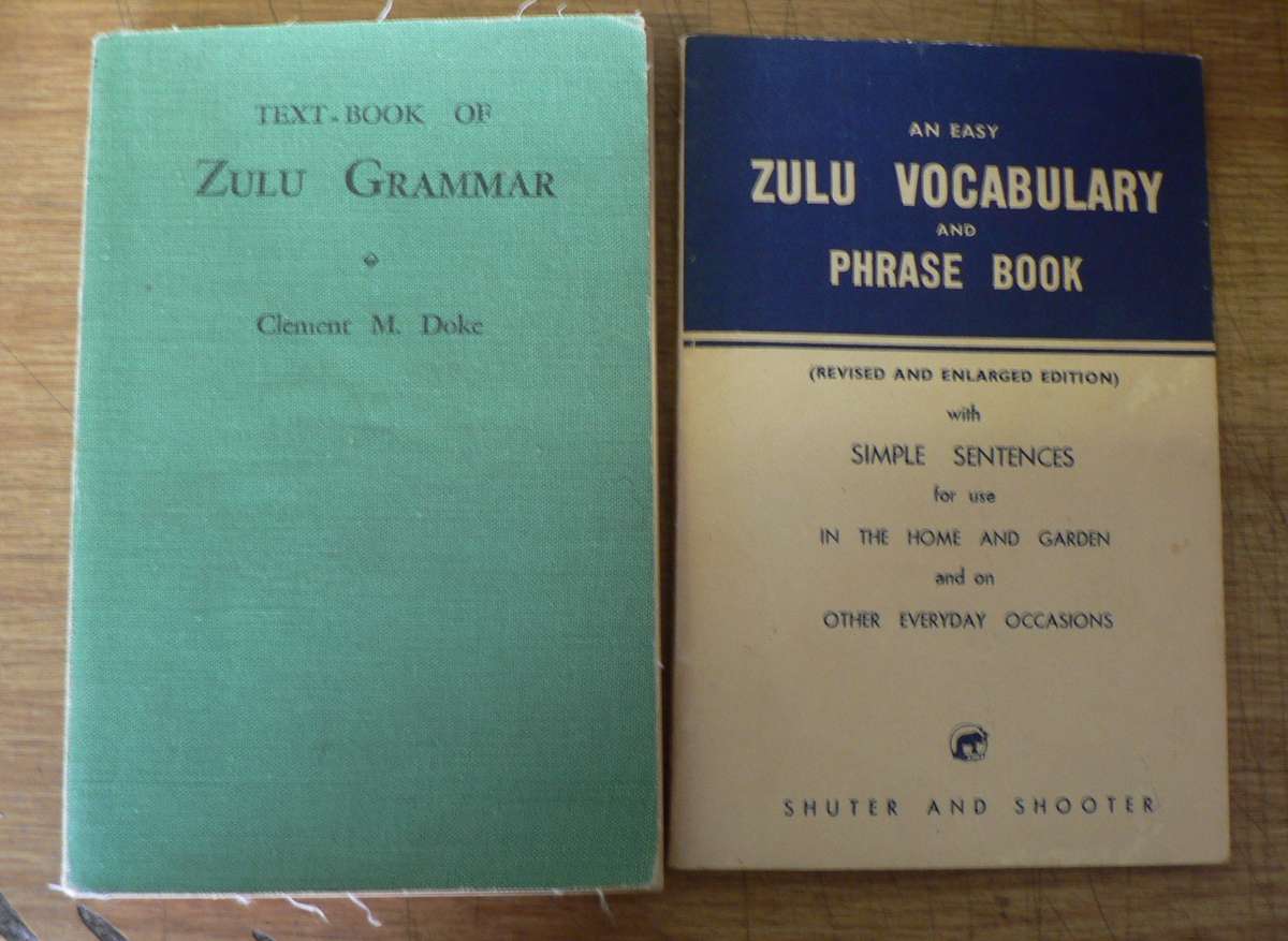2 X Zulu grammar/vocabulary books