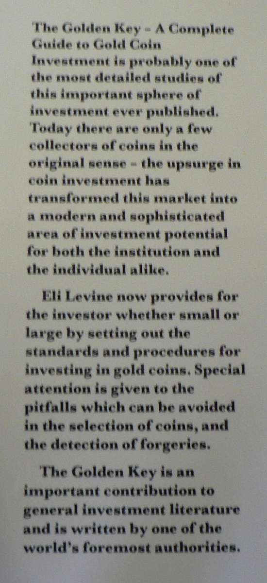 The Golden Key by Eli Levin (gold coin collecting/signed by author)