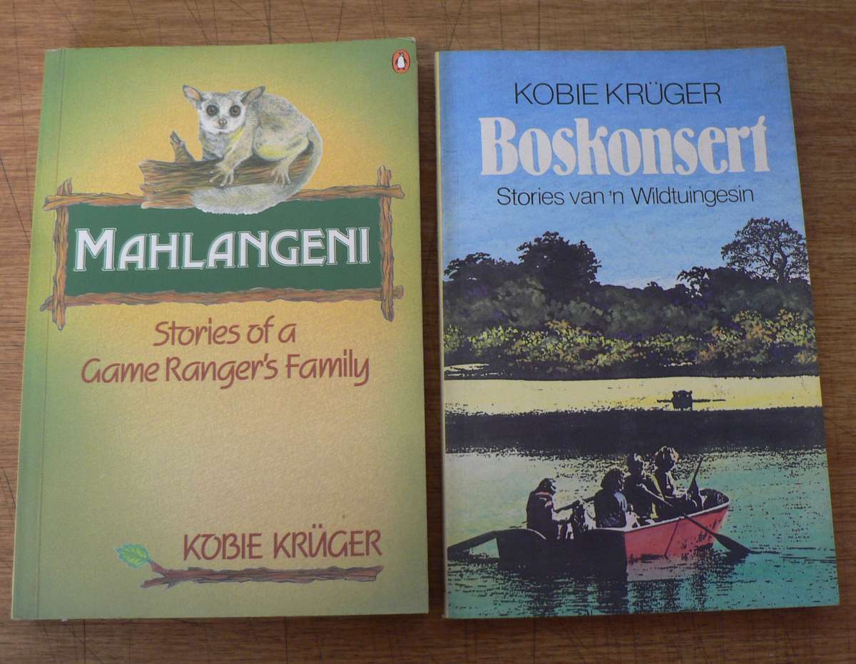 2 x South African nature books by Kobie Kruger(Kruger Park)