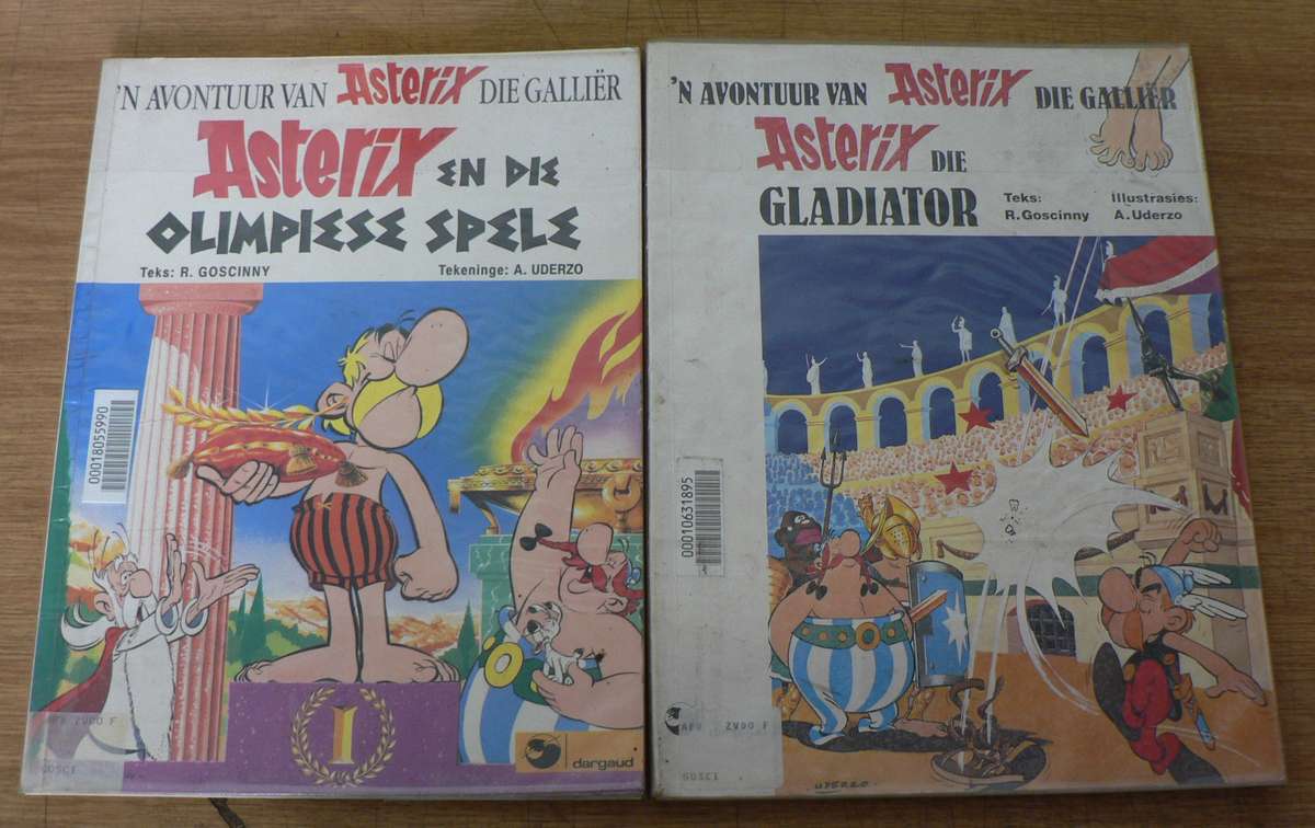 2 x Asterix boeke in Afrikaans
