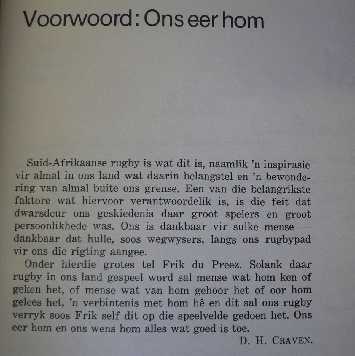 3 x ou SA rugbyboeke