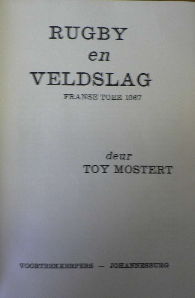 3 x ou SA rugbyboeke