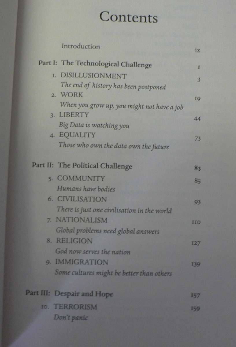 21 Lessons for the 21st century AND Sapiens by Yuval Noah Harari(2 books)