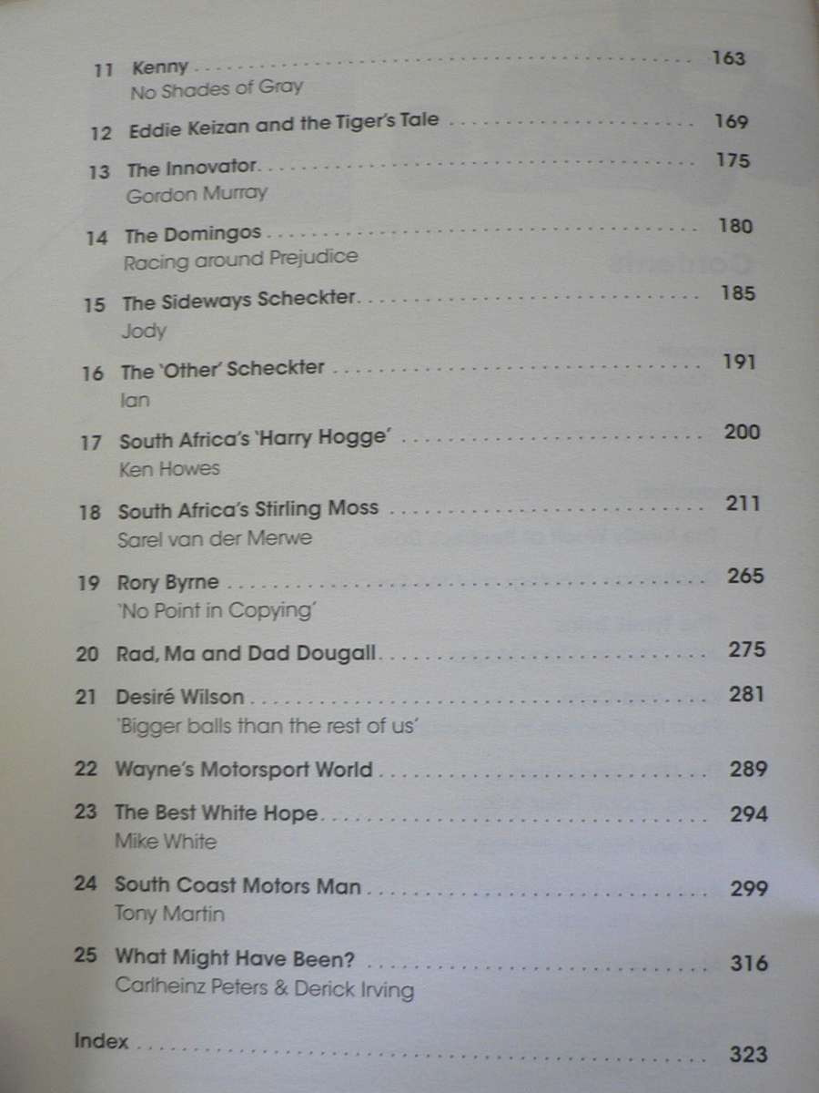 Agriculture, furniture and marmalade, South African Motorsport heroes by Greg Mills