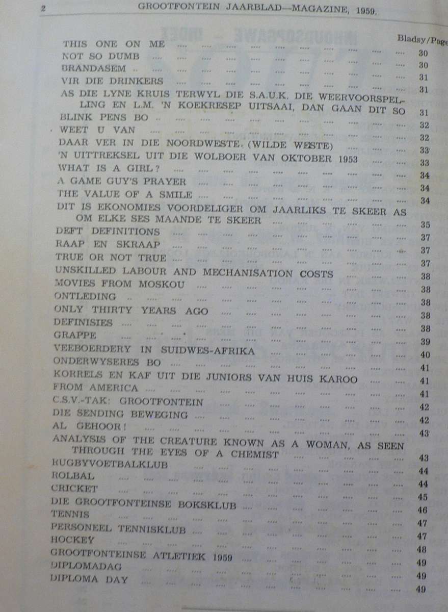 Grootfontein Landboukollege jaarblad 1959