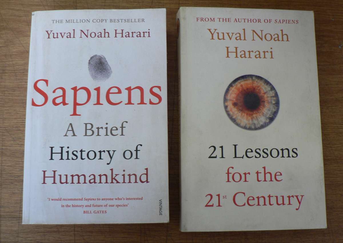 21 Lessons for the 21st century AND Sapiens by Yuval Noah Harari(2 books)