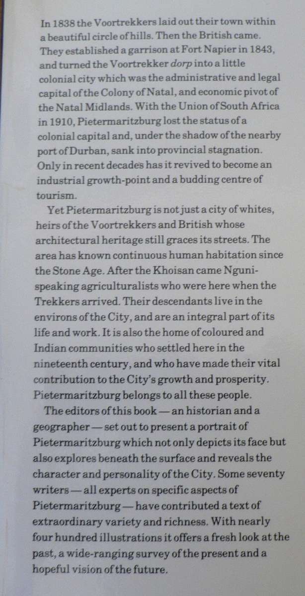 Pietermaritzburg 1838-1988(KZN town history)