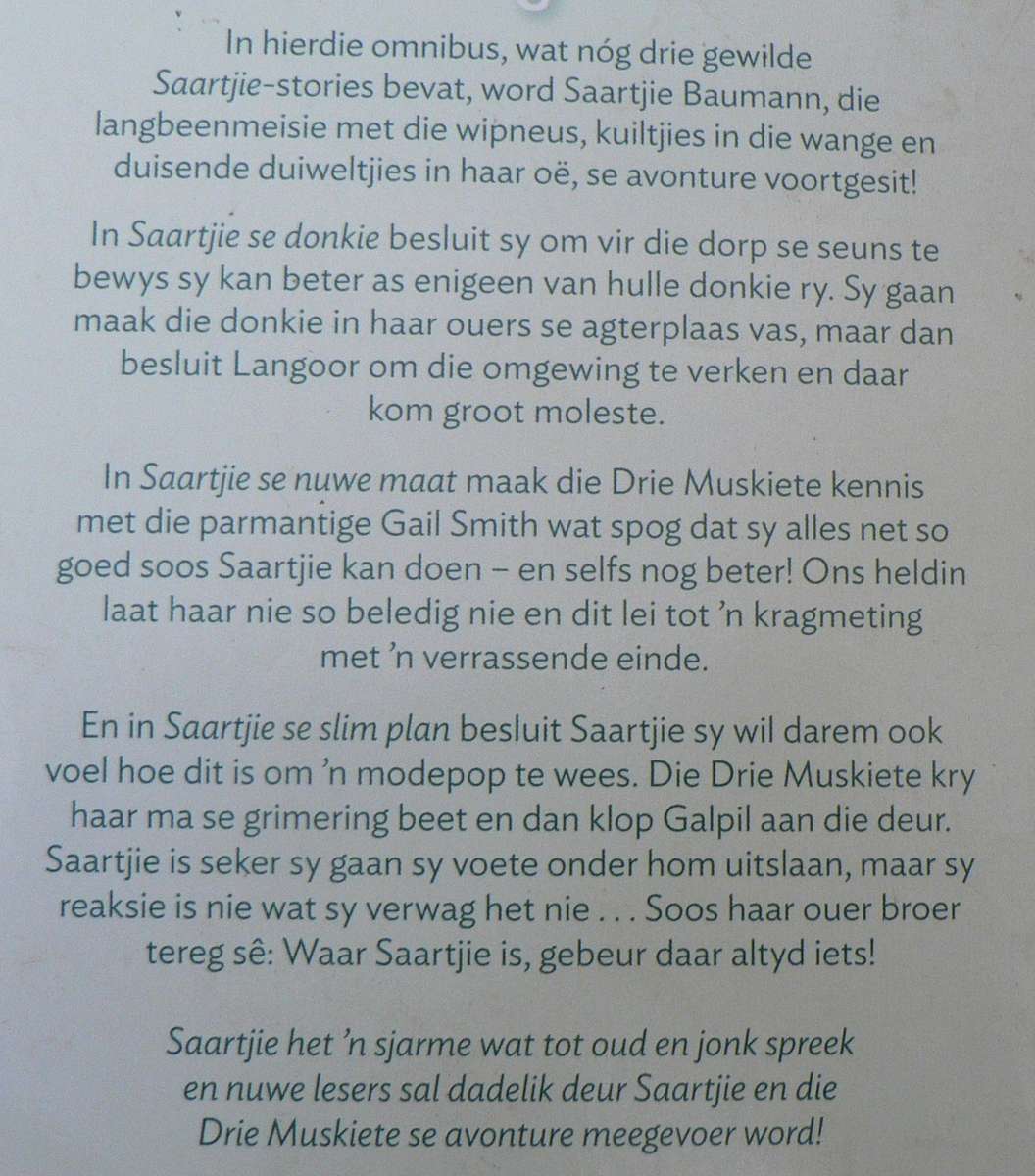 Saartjie omnibus 2 deur Bettie Naude(3 boeke in een)