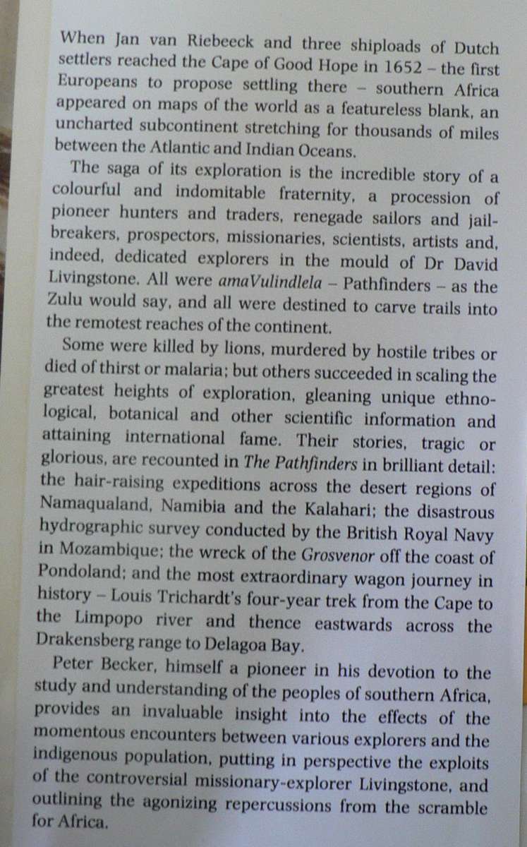 The Pathfinders by Peter Becker, a saga of exploration in Southern Africa