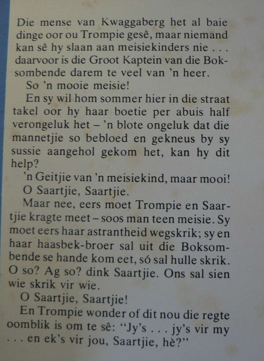 Trompie en Saartjie reeks: Eerste ontmoeting deur Topsy Smith