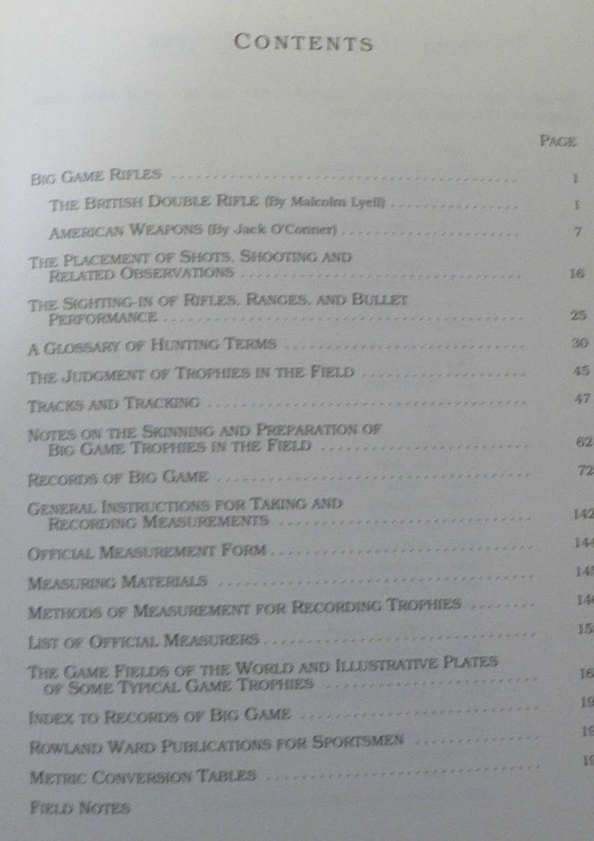 Rowland Ward's Sportman's Handbook(hunting)