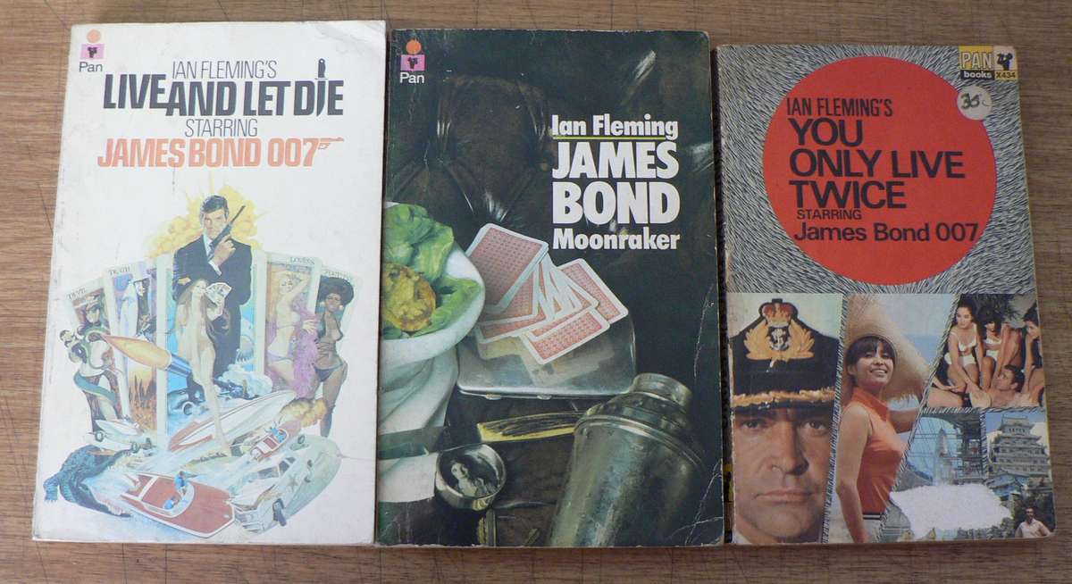3 x James Bond paperbacks(lot 6)