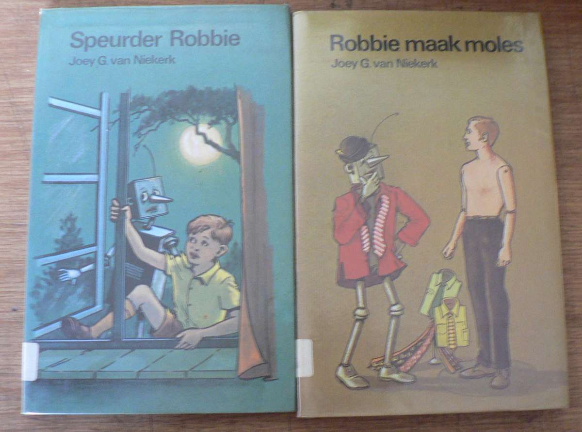 4 x Robbie die Robotboekies vir kinders deur Joey G. van Niekerk(vol stel)