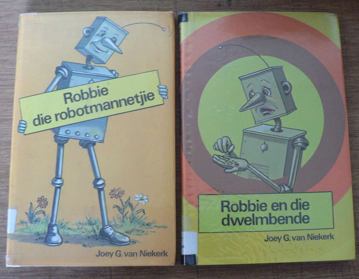 4 x Robbie die Robotboekies vir kinders deur Joey G. van Niekerk(vol stel)