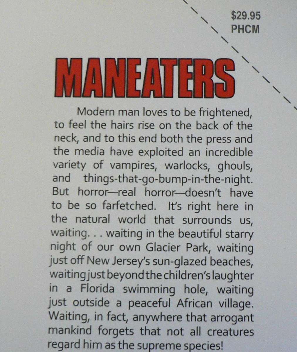 Maneaters by Peter Hathaway Capstick (hunting interest)
