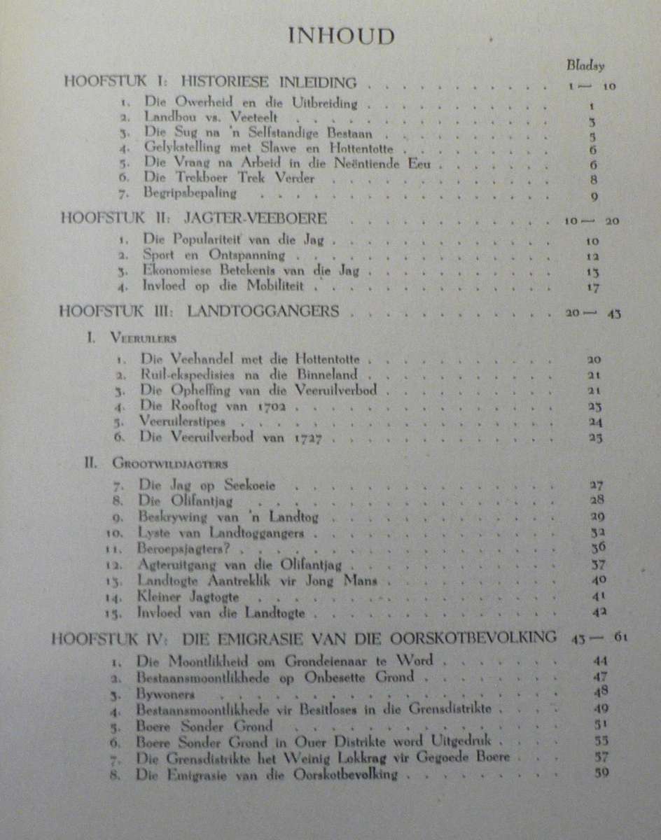 Ons Geskiedenis-serie: Trek deur Dr. P.J. vd Merwe (alles oor die verskillende tipes Trekboere)